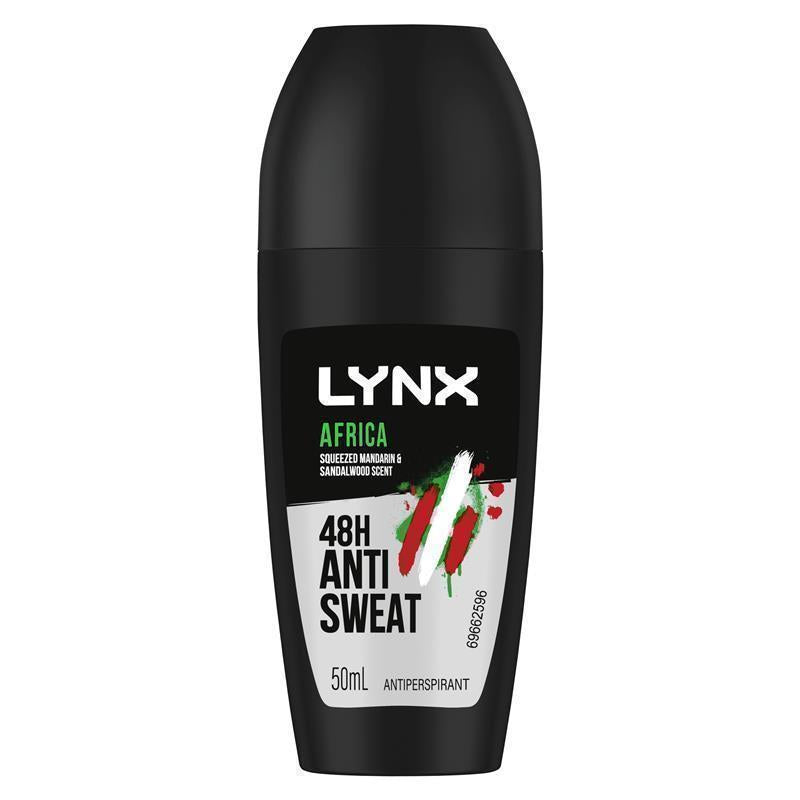 Lynx Africa 50ml Antiperspirant Roll-On – 48h Sweat & Odor Protection