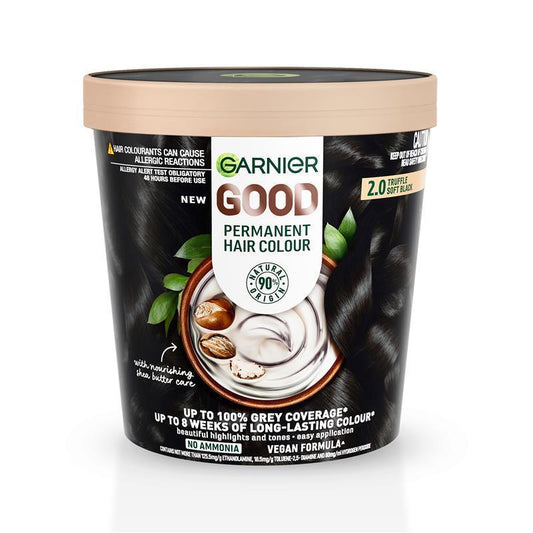 Garnier Good Hair Colour 2.0 Truffle Soft Black - 90% Natural Origin Formula