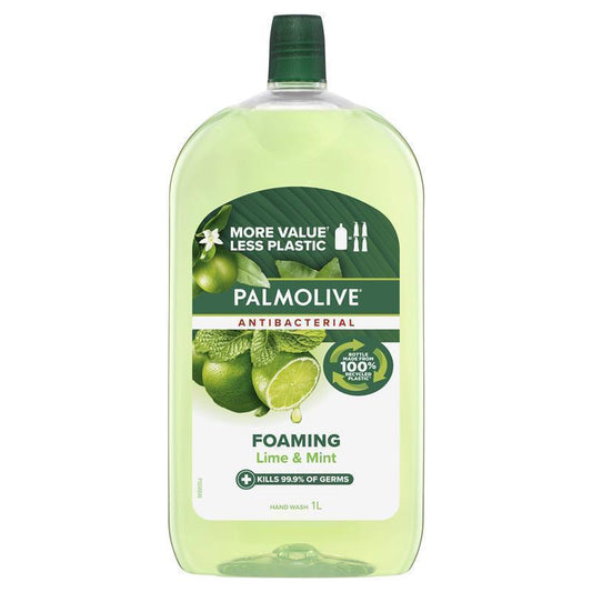Palmolive Foaming Antibacterial Hand Wash Lime & Mint Refill - 1L - Auzzi Store