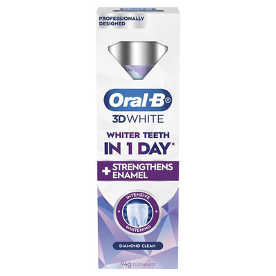 Oral-B 3D White Toothpaste - Intensive Whitening Diamond Clean, 94g