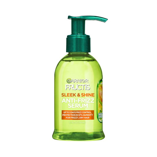 Garnier Fructis Anti-Frizz Soothing Serum Sleek & Shine 150ml - Nourishing Argan Oil Formula - Auzzistore