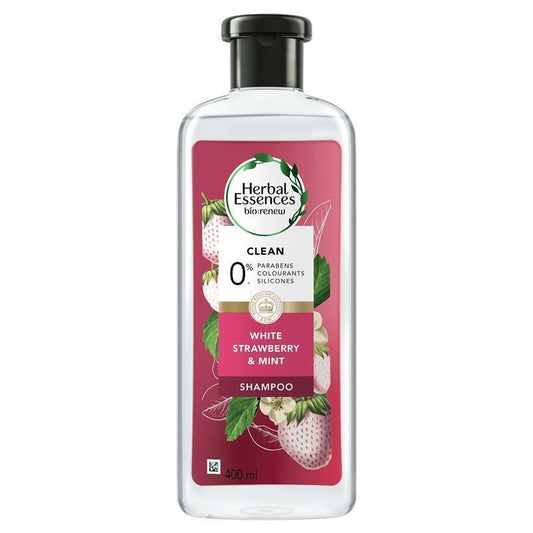 Herbal Essences Bio Renew White Strawberry & Mint Shampoo 400ml - Cleanse and Refresh