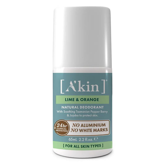 Akin Lime & Orange Natural Roll-On Deodorant 65ml