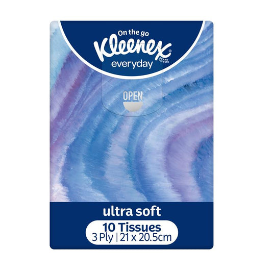 Kleenex Ultra Soft Pocket Tissues - 10 Tissues for On-the-Go Comfort-Auzzi Store