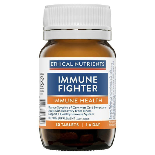 Ethical Nutrients Immune Fighter with Ashwagandha, Reishi & Zinc - 30 Tablets