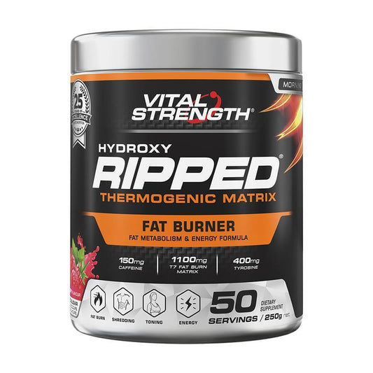 Vital Strength Ripped Thermo Stack Raspberry 250g - Ultimate Fat Burner