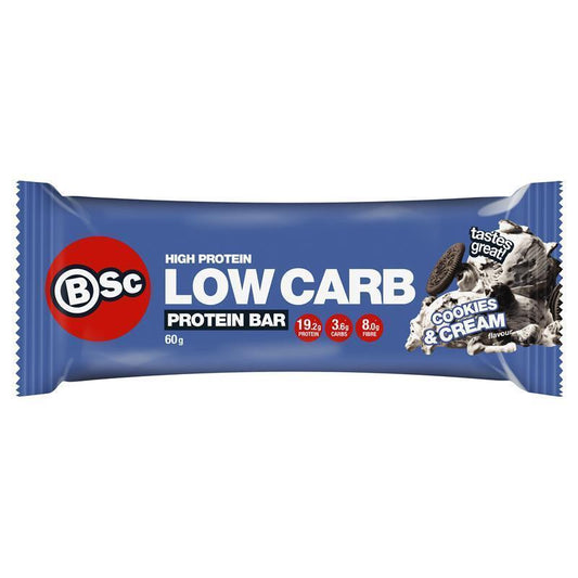 BSc High Protein Bar Cookies & Cream 60g - Delicious Protein-Packed Snack - Auzzi Store