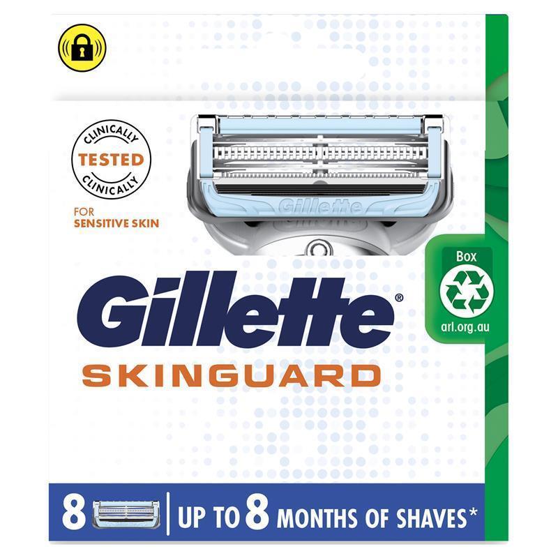 Gillette SkinGuard Sensitive Razor Cartridges – 8 Pack, 5-Blade Compatible