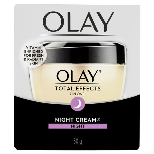 Olay Total Effects 7 in One Night Face Cream Moisturiser 50g - Revitalize Your Skin Overnight - Auzzi Store
