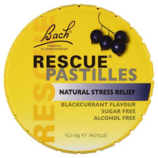 Bach Rescue Remedy Pastilles Blackcurrant 50g - Natural Stress Relief