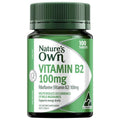 Nature's Own Vitamin B2 100mg Tablets, 100 Count – Migraine Relief