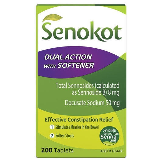 Senokot Dual Action - 200 Tablets