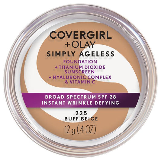 Covergirl Simply Ageless Wrinkle Defy Foundation Buff Beige 225 - Auzzistore