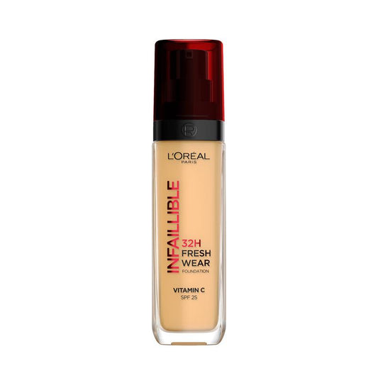 L'Oreal Paris Infallible 24 Hour Liquid Foundation 140 Golden Beige 30ml - Auzzistore