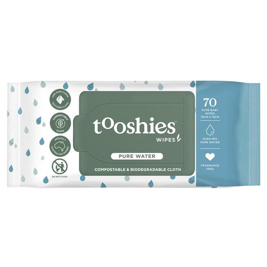 Tooshies Baby Wipes Pure Water - 70 Pack – view 2