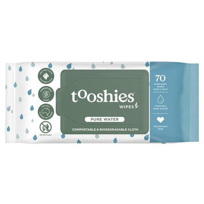 Tooshies Baby Wipes Pure Water - 70 Pack