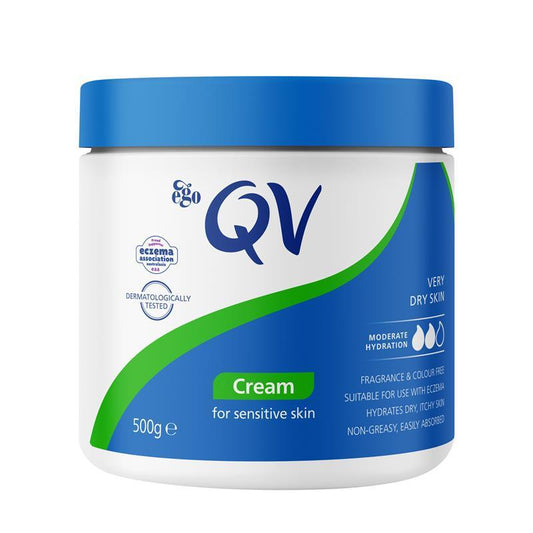 Ego QV Cream 500g Tub - Intensive Moisturizing for Dry Skin-Auzzi Store