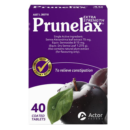 Prunelax Extra Strength Laxative Tablets 40 Count - Auzzi Store