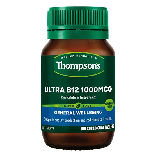 Thompson's Ultra B12 1000mcg Vitamin B12 Sublingual Tablets - 100 Count
