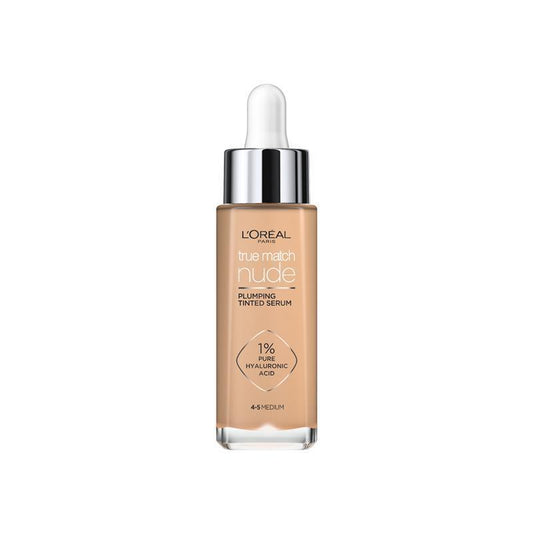 L'Oréal Paris True Match Nude Plumping Tinted Serum Foundation Medium 4-5