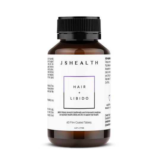 JSHEALTH Hair + Libido Formula 60 Tablets - Hair Growth & Libido Enhancement