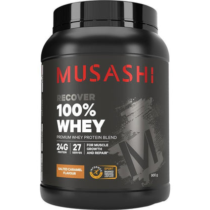 Musashi 100% Whey Salted Caramel - 900g Premium Protein Blend