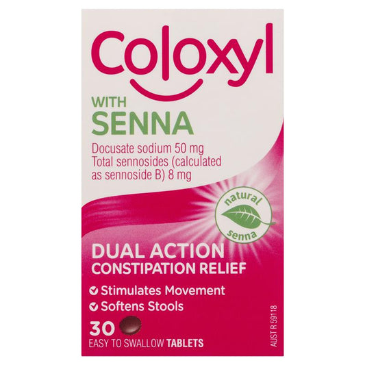 Coloxyl & Senna 30 Tablets - Effective Constipation Relief-Auzzi Store