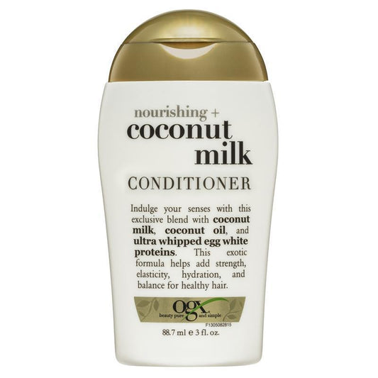 OGX Nourishing + Hydrating Coconut Milk Conditioner 88.7ml - Moisture & Strength-Auzzi Store