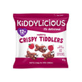 Kiddylicious Crispy Tiddlers Raspberry 12g - Fun Snack for Toddlers