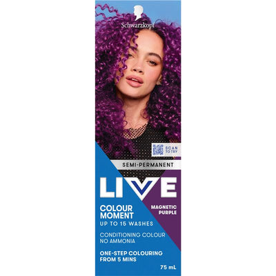 Schwarzkopf LIVE Colour Magnetic Purple - Semi Permanent 75ml