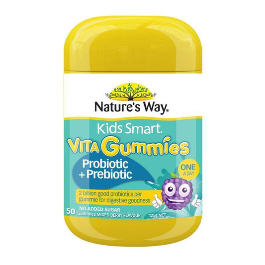 Nature's Way Kids Smart Vita Gummies Probiotic + Prebiotic - 50 Pastilles