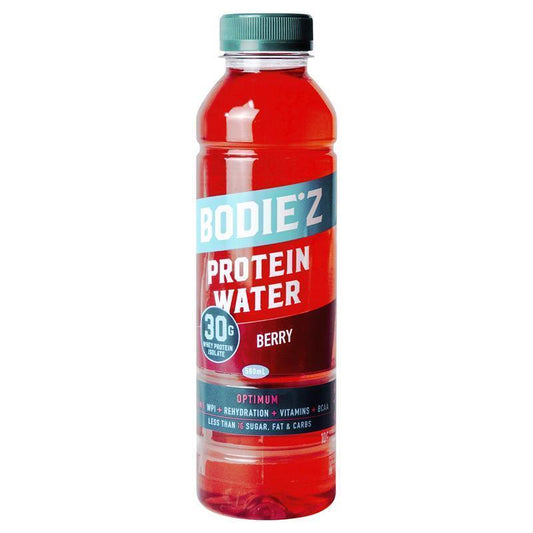 Bodiez Protein Water Berry 500ml - Hydration & Muscle Recovery (4 Pack)