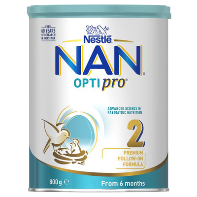 Nestle NAN OPTIPRO 2 Premium Baby Follow-on Formula Powder (800g) - Ideal for Infants 6 to 12 Months