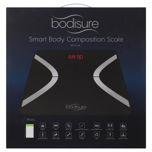 BodiSure Smart Body Bluetooth Composition Scale Black - Track Your Health Effortlessly – view 2