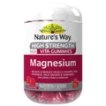 Nature's Way Magnesium + D3 Gummies, Extra Strength, Sugar-Free, 60