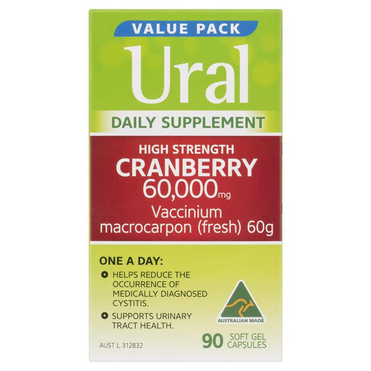 URAL High Strength Cranberry 60000mg 90 Capsules – view 2