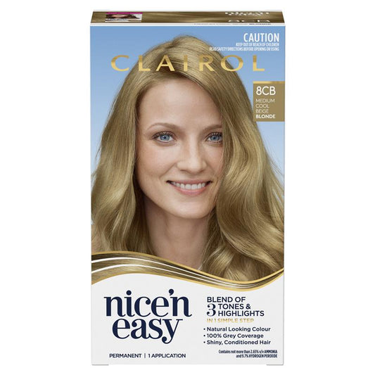 Clairol Nice N Easy 8CB Natural Medium Champagne Blonde Permanent Hair Colour - 173g – view 2