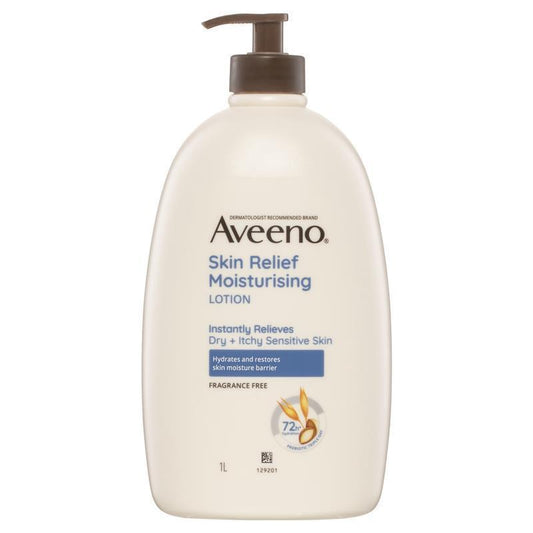 Aveeno Skin Relief Fragrance-Free Moisturising Body Lotion - 1L-Auzzi Store