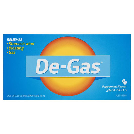De Gas 24 Capsules - Effective Relief for Adults and Teens-Auzzi Store