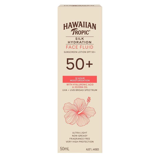 Hawaiian Tropic Silk Hydration Face Fluid SPF 50+ 50ml