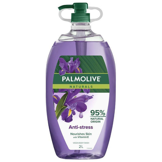 Palmolive Naturals Anti-Stress Body Wash 2L – Vegan, Paraben-Free, Lavender