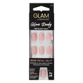 Glam By Manicare Glam Ready Pre-Glued Nails - Rose Petal Jelly - 30 Pieces