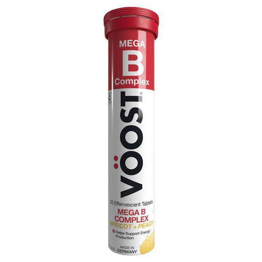 Voost Mega B Complex Effervescent Tablets 20 Pack - Boost Your Energy Levels