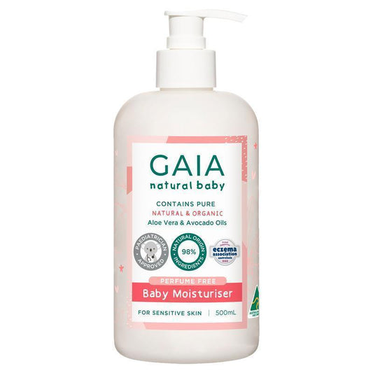 Gaia Natural Baby Moisturiser 500ml - Nourishing Baby Skin Care