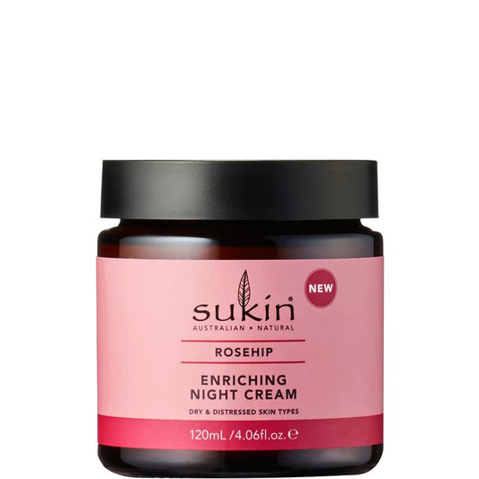 Sukin Rosehip Enriching Night Cream 120ml - Ultimate Hydration for Radiant Skin - Auzzi Store