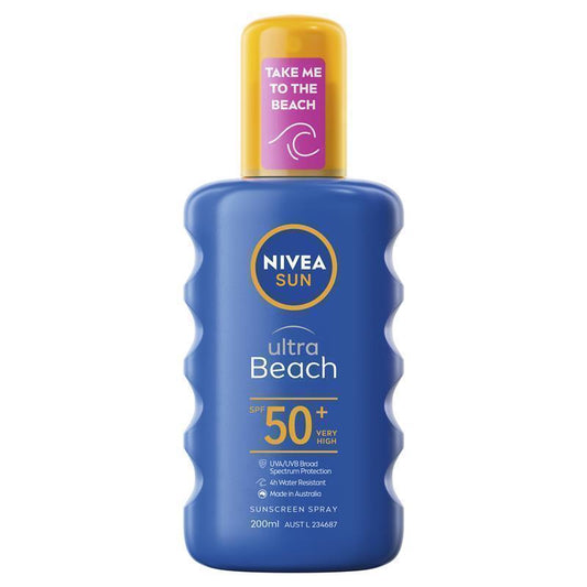 NIVEA Sun Ultra Beach SPF50+ Sunscreen Spray 200ml-Auzzi Store