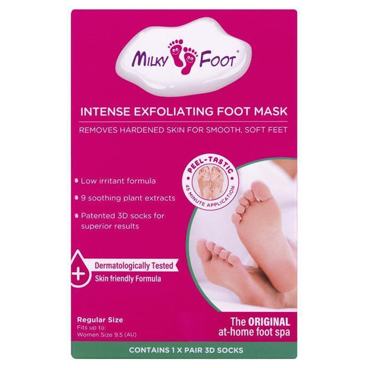 Milky Foot Intense Exfoliating Foot Mask - Regular Size for Rejuvenated Feet-Auzzi Store