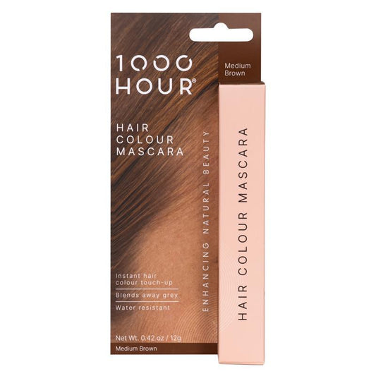 1000 Hour Hair Colour Mascara - Medium Brown 12g - Auzzistore
