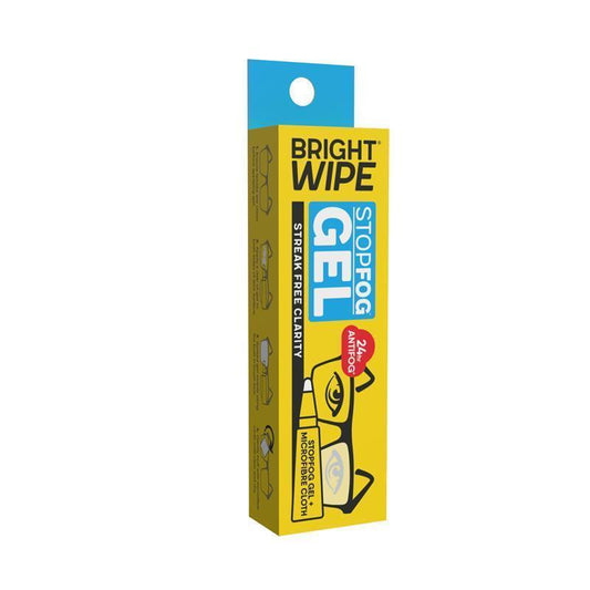 BrightWipe StopFog Gel - 10g with Microfibre Cloth