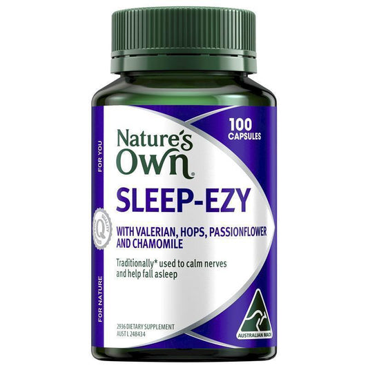 Nature's Own Sleep Ezy 100 Capsules - Natural Sleep Aid-Auzzi Store